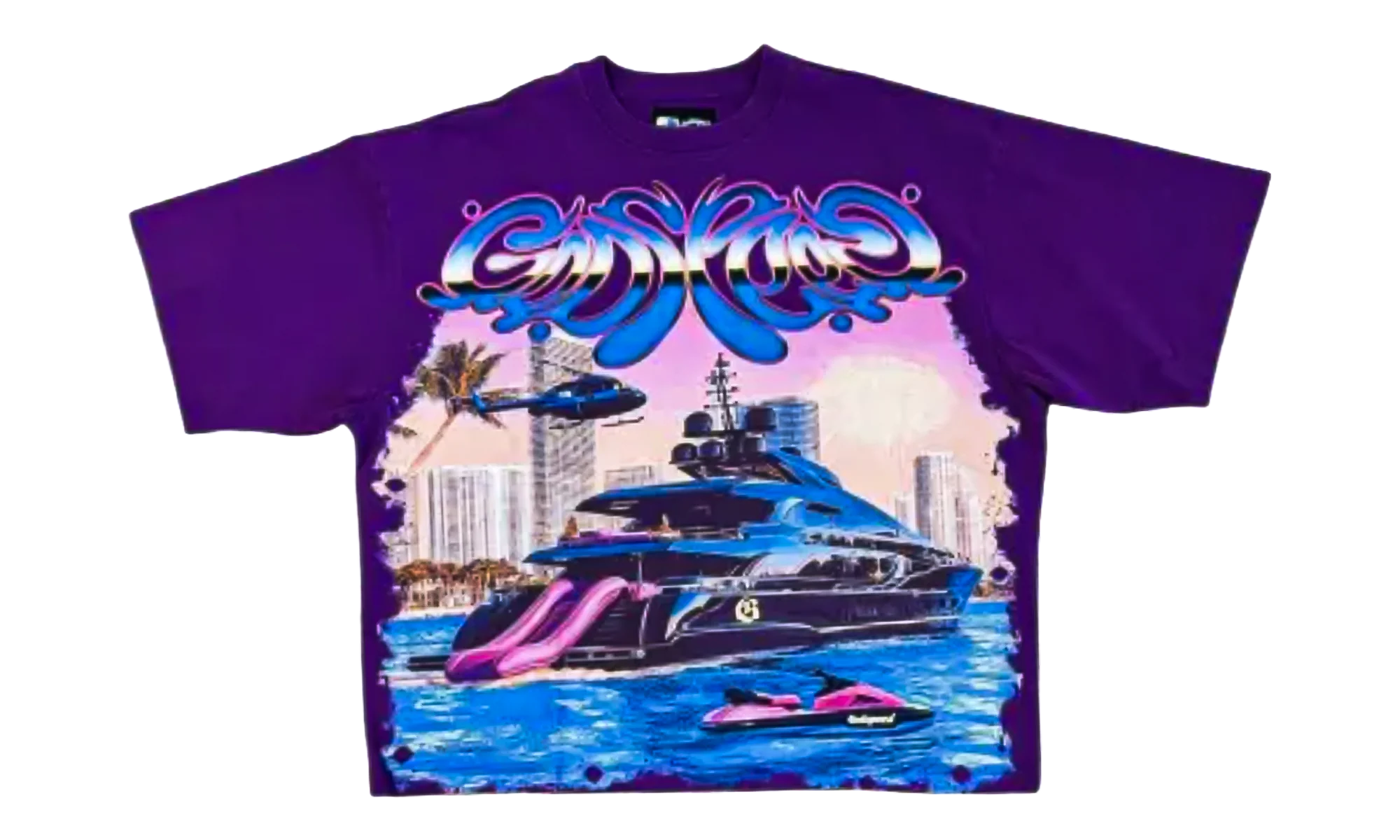 Miami Exclusive Yacht T-Shirt "Purple" GS177