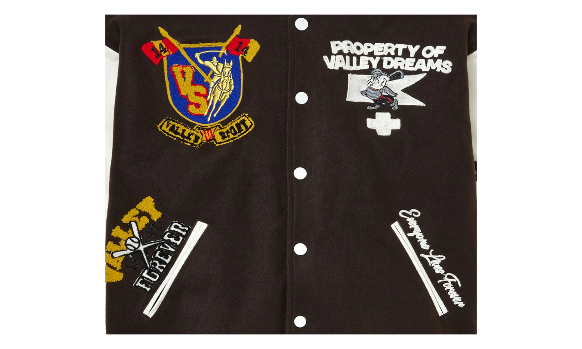 Alumni Varsity Jacket "Brown / White" 11451 10006VFAVB BROW