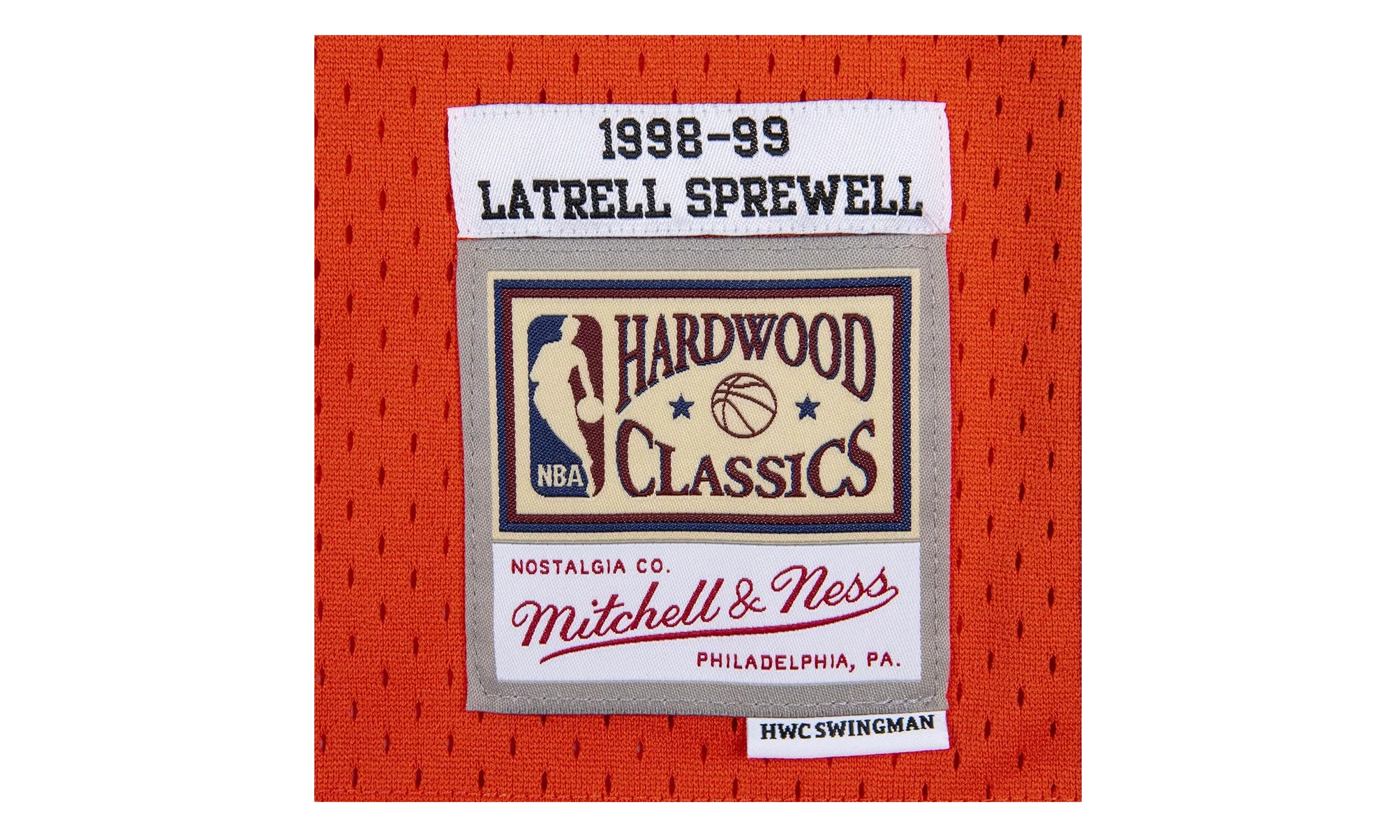NBA Latrell Sprewell Reload Swingman Jersey "1998 New York Knicks - Orange" SMJYCP19287 NYKORAN98LSP