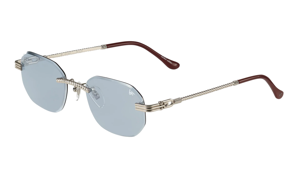 Hustler Rimless Drill Mount 24KT "White Gold / Blueberry" DMHU2 0046 44C3