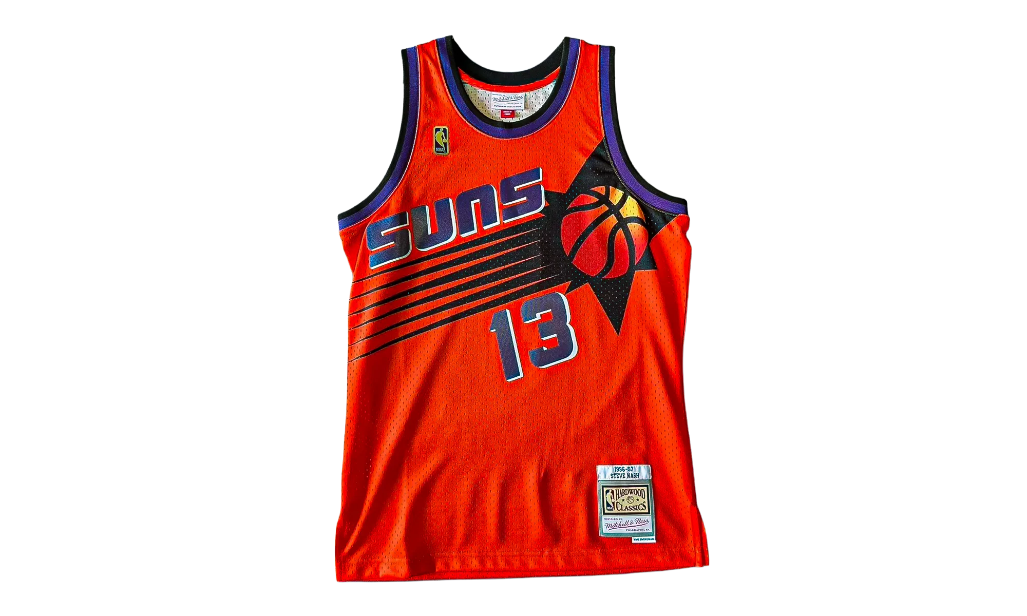 NBA Steve Nash Reload 2.0 Swingman Jersey "1996 Phoenix Suns - Orange" SMJYGS20110 PSUORAN96SNA