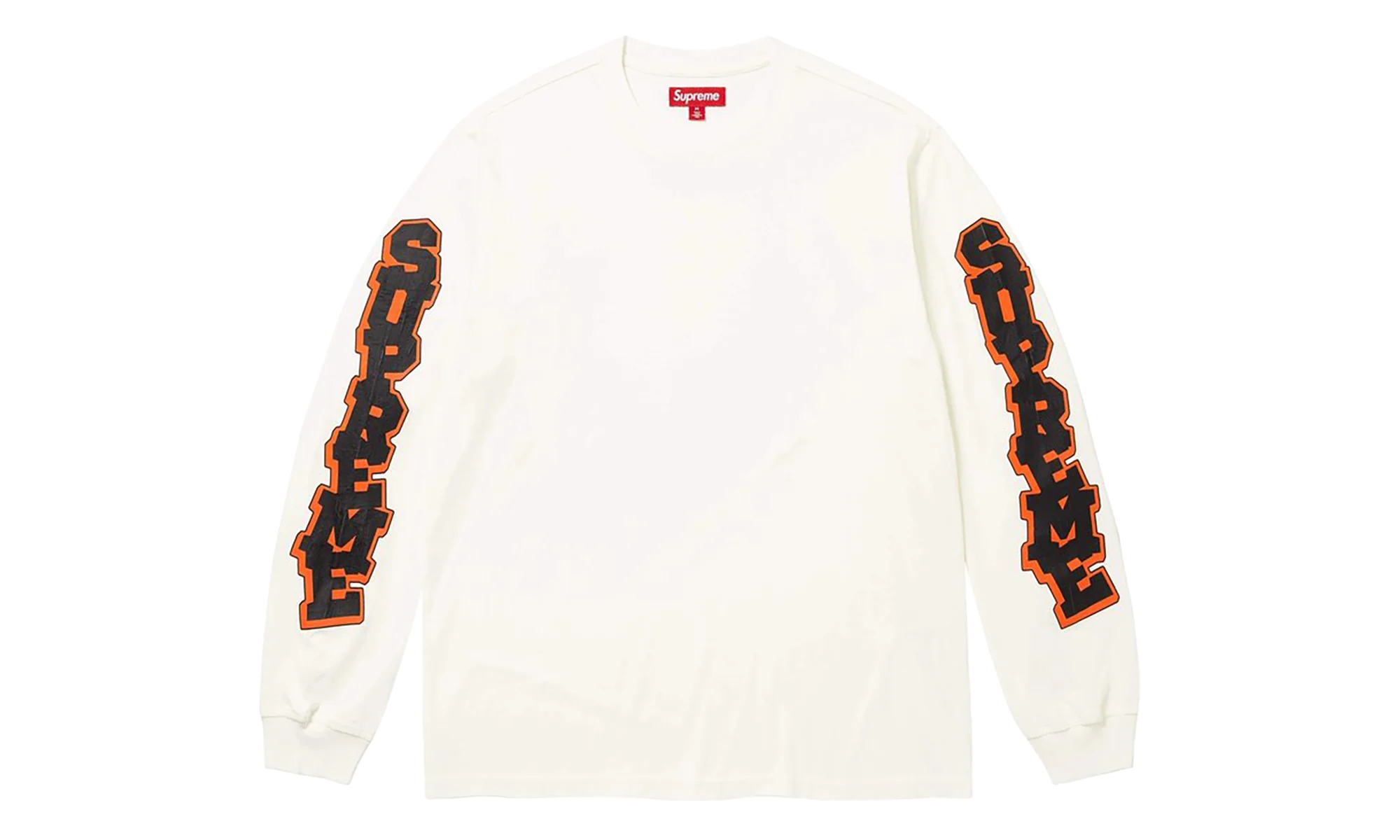 Cracked Sleeve Long Sleeve Top "SS26 - Washed White" SU27257