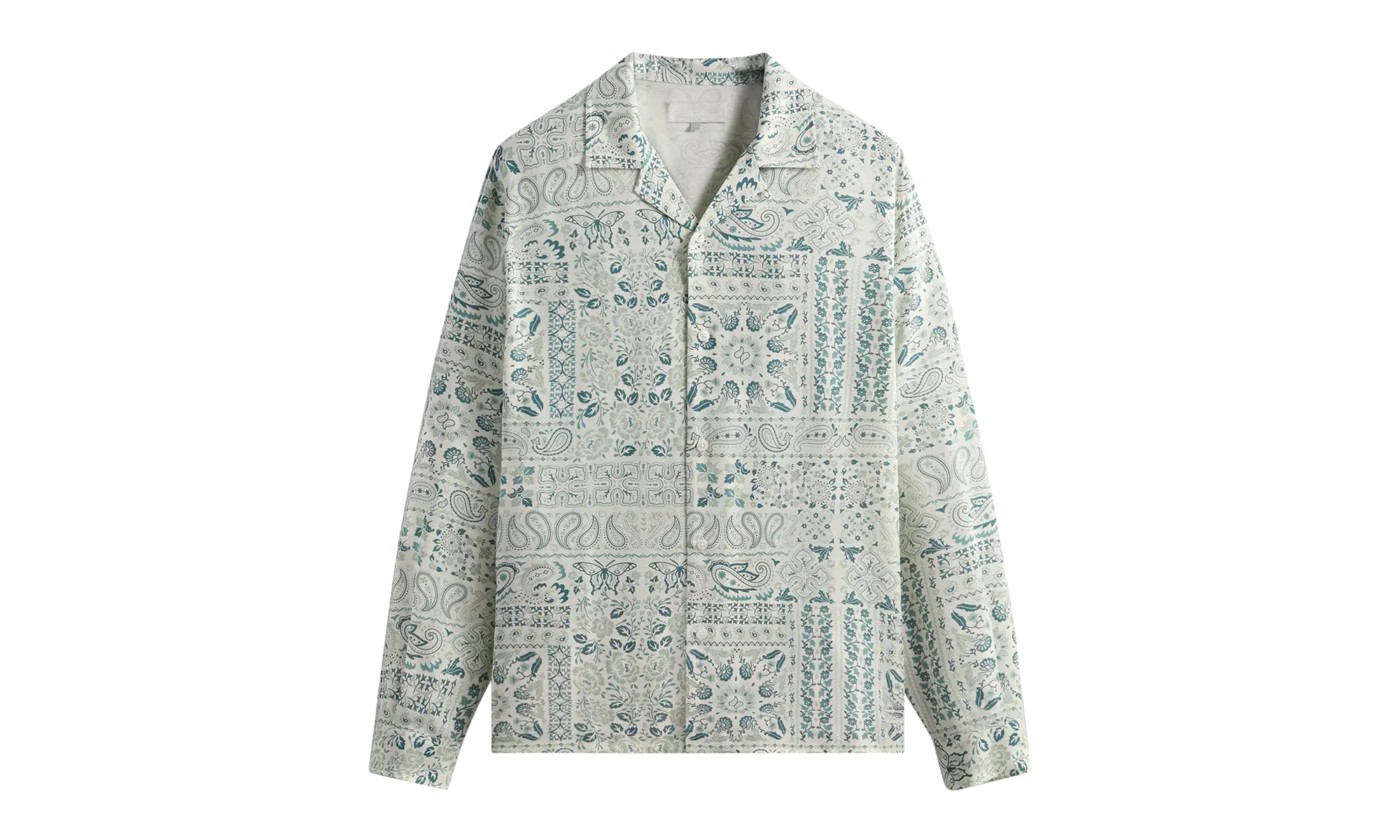Lyocell Long-Sleeve Thompson Camp Collar Shirt "Tranquility" KHM032009 341
