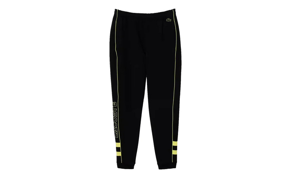 Embroidered Regular Fit Track Pants "Black / Flash Yellow" XH1431 6VT