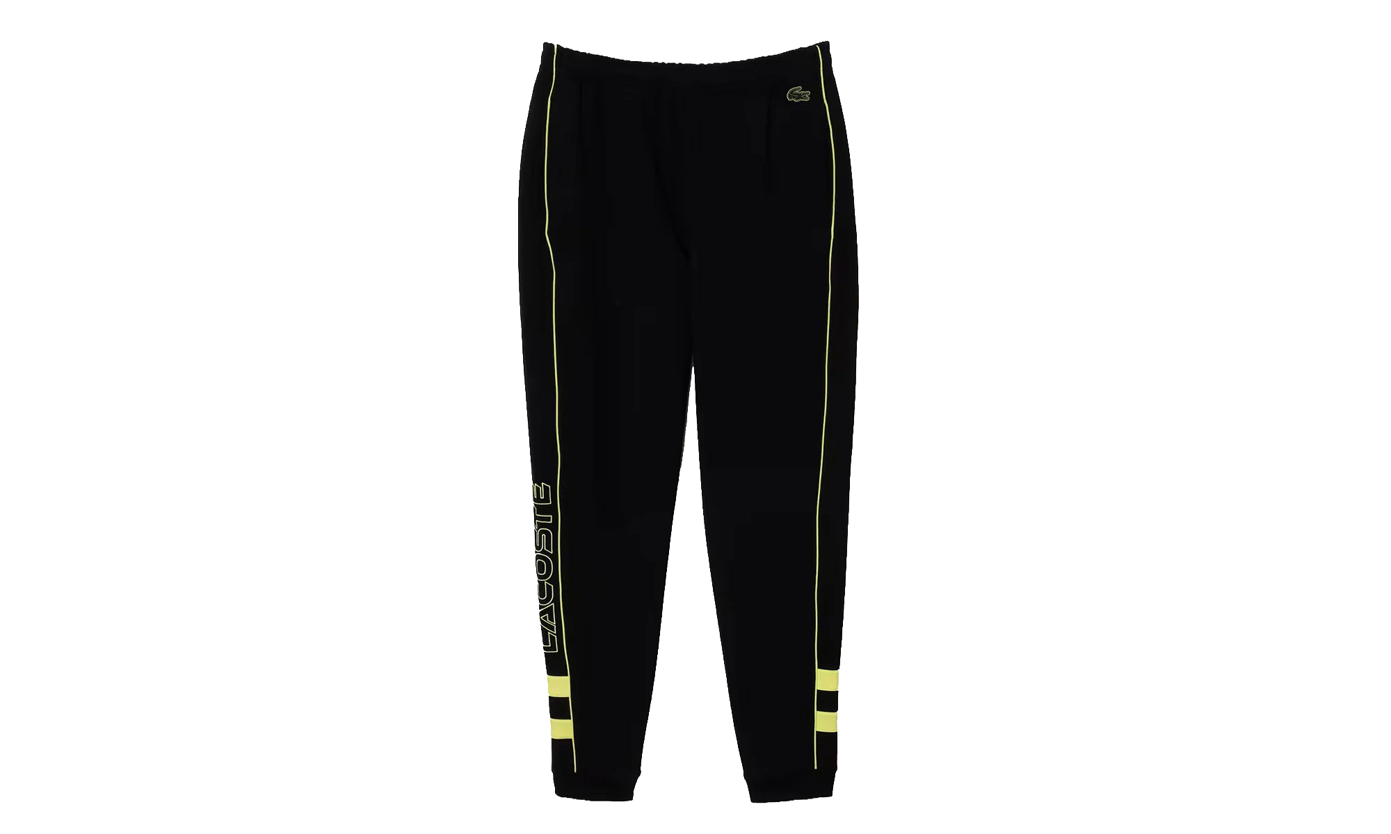 Embroidered Regular Fit Track Pants "Black / Flash Yellow" XH1431 6VT
