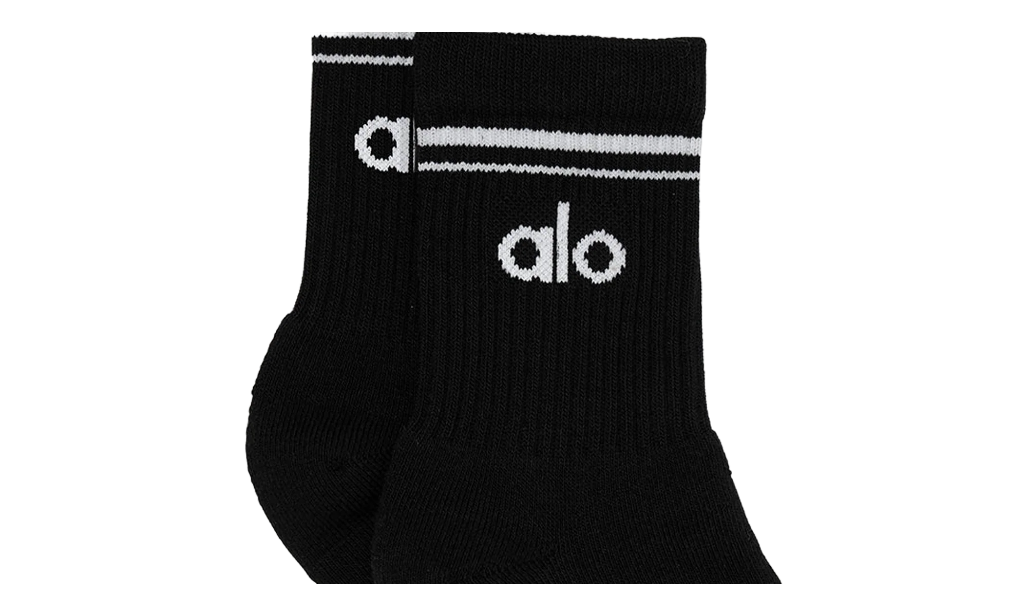 Half-Crew Throwback Sock "Black / White" ALO02