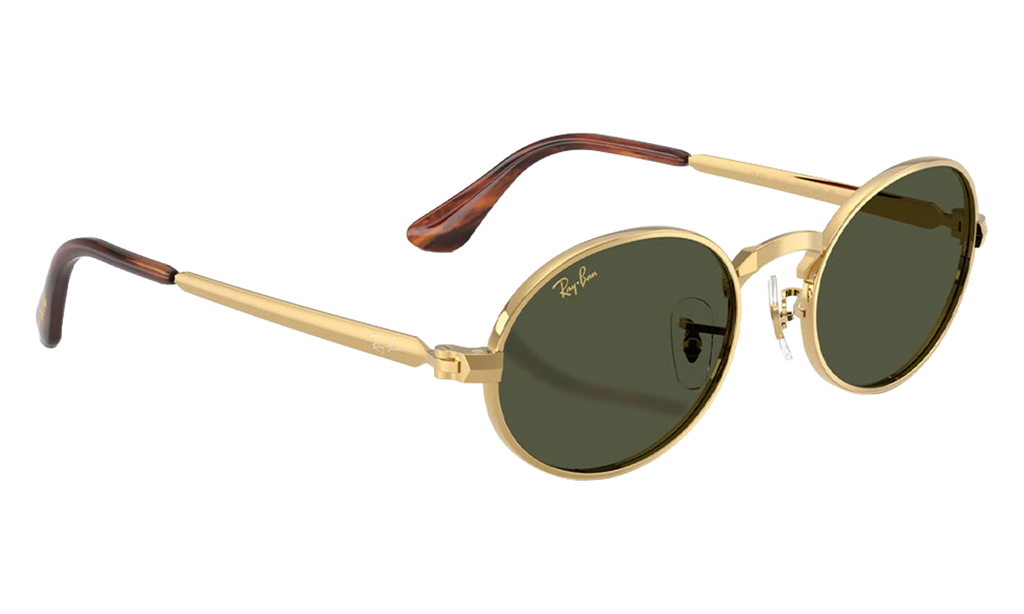 Ray-Ban Bold Metals "A$AP Rocky - Polished Arista Gold with Dark Green Lens" RB3931 001 31