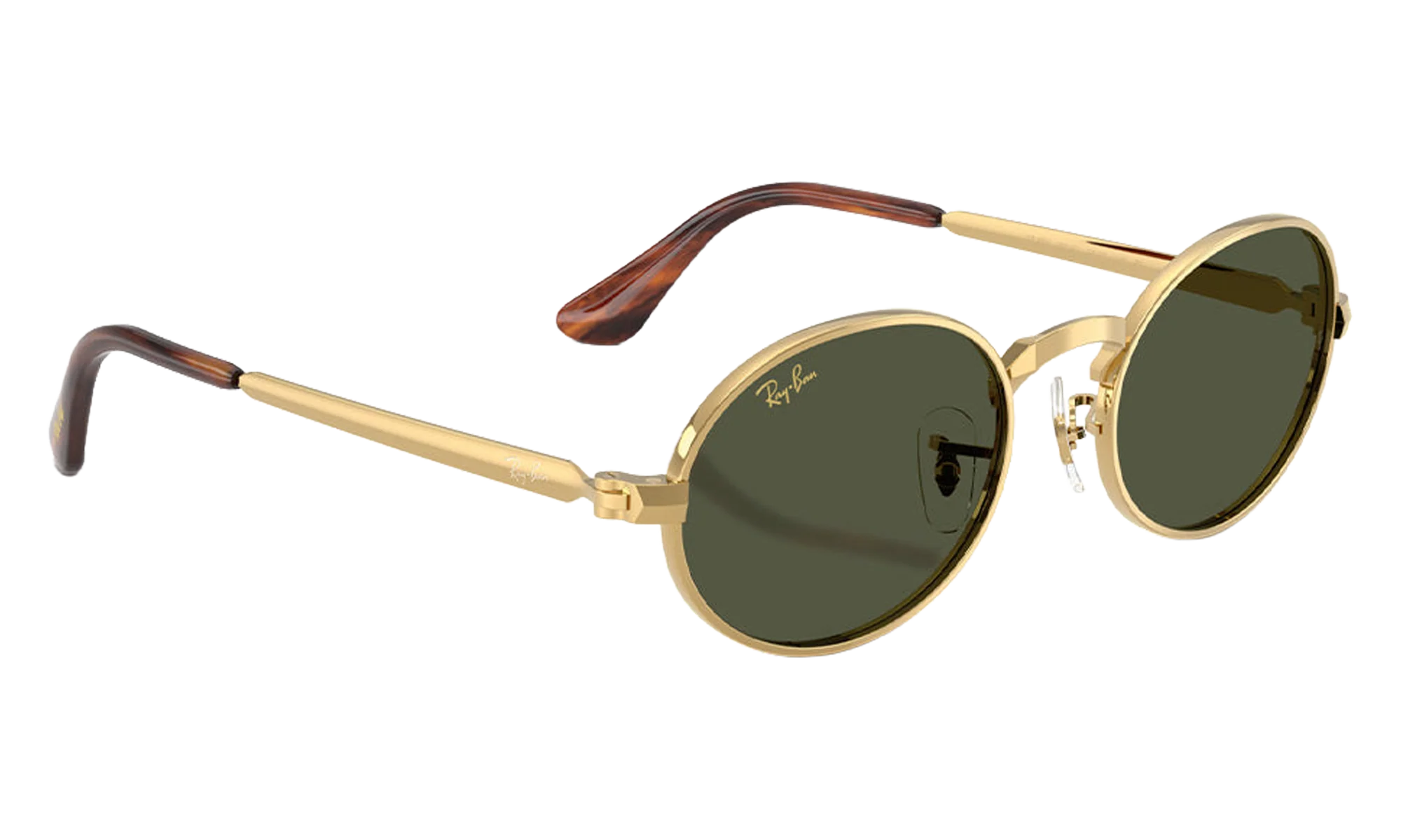 Ray-Ban Bold Metals "A$AP Rocky - Polished Arista Gold with Dark Green Lens" RB3931 001 31