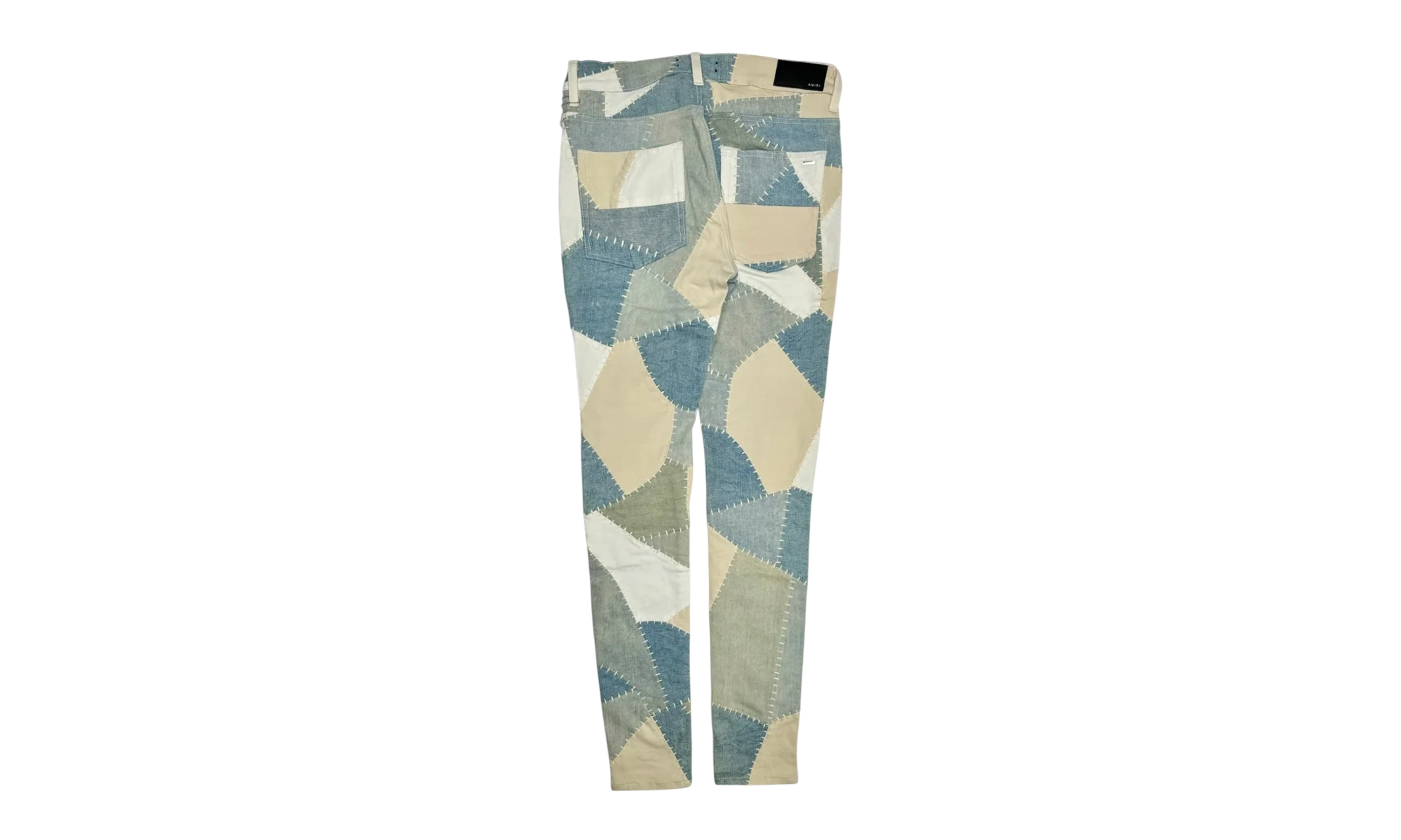 Skinny Denim Patchwork Jeans "Alabaster" S22MDF030 271