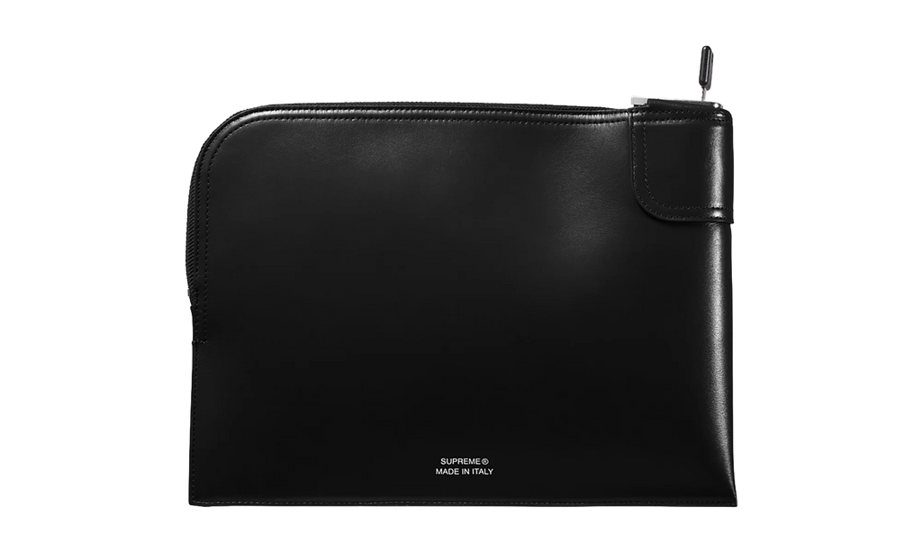 Leather Money Bag "FW25 - Black" SU27088