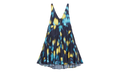 PRINTED SLEEVELESS SHORT DRESS "NAVY" RW DR0009 5900 P24 277
