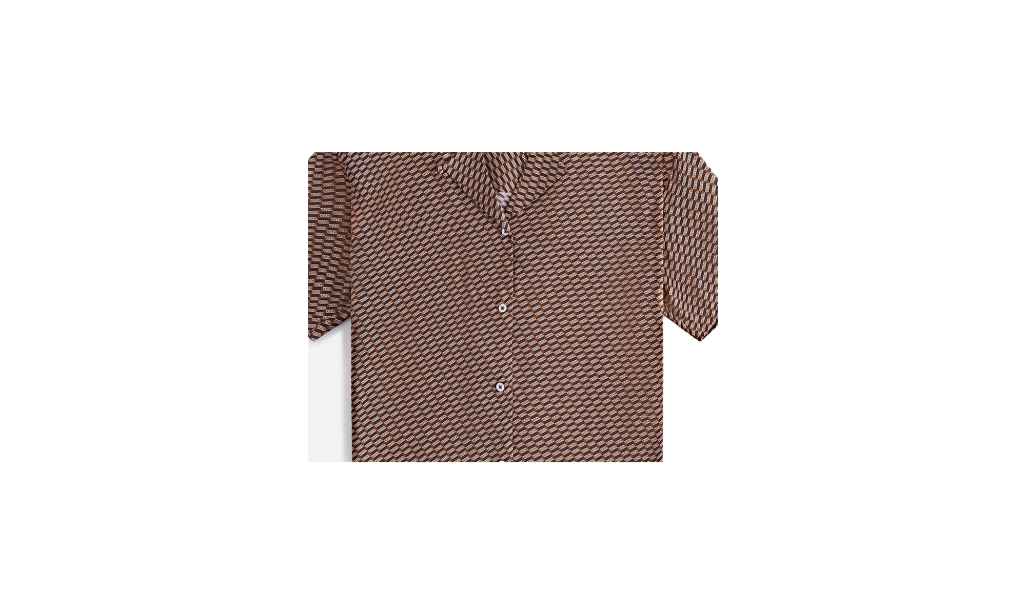 Elena Monogram Silk Camp Shirt WMNS "Brown" khw030292 210