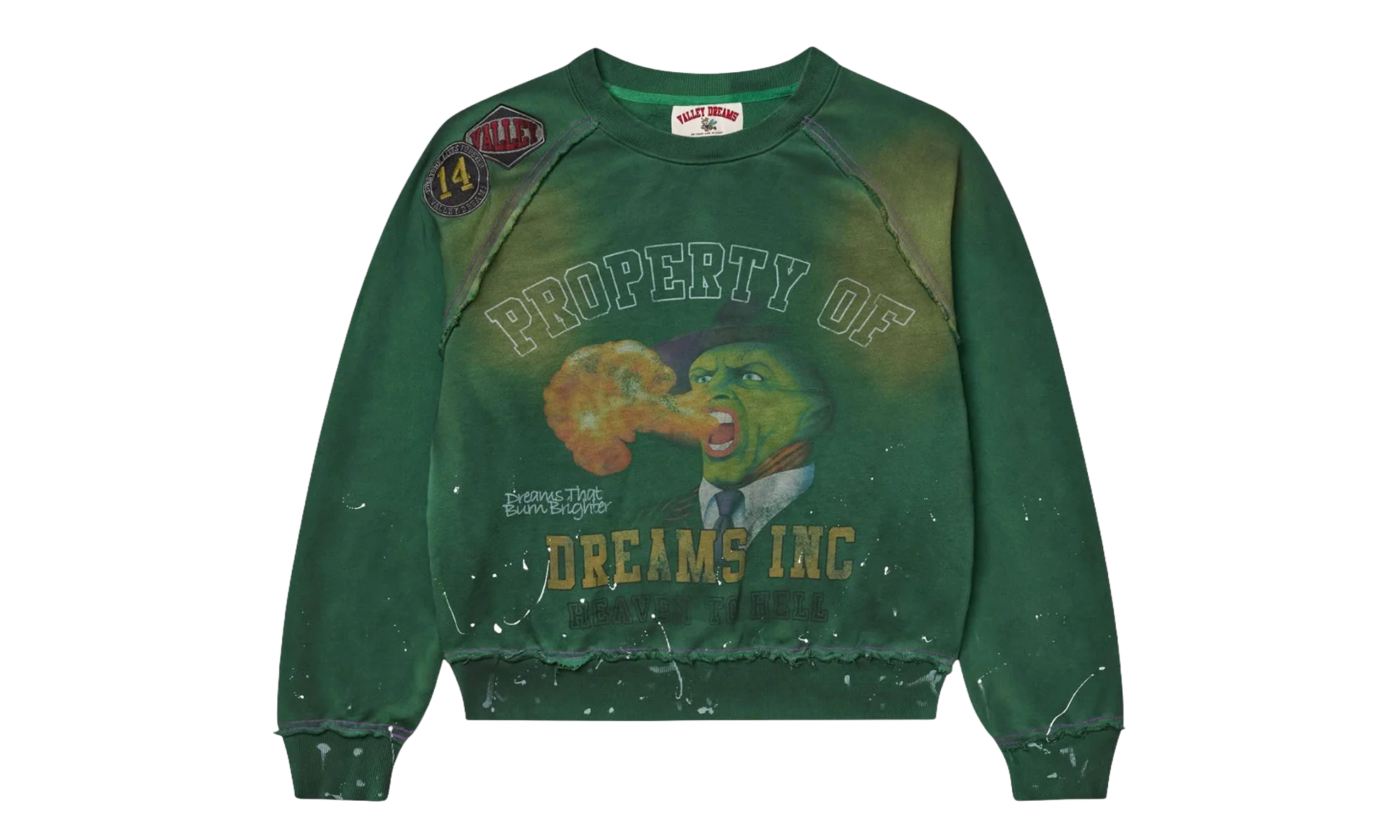 Hot Breathe Crewneck Sweatshirt "Green" 11451 10004VFHBCG GREE