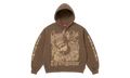 DJ Screw Zip Up Hooded Sweatshirt "SS26 - Dusty Brown" SU27357