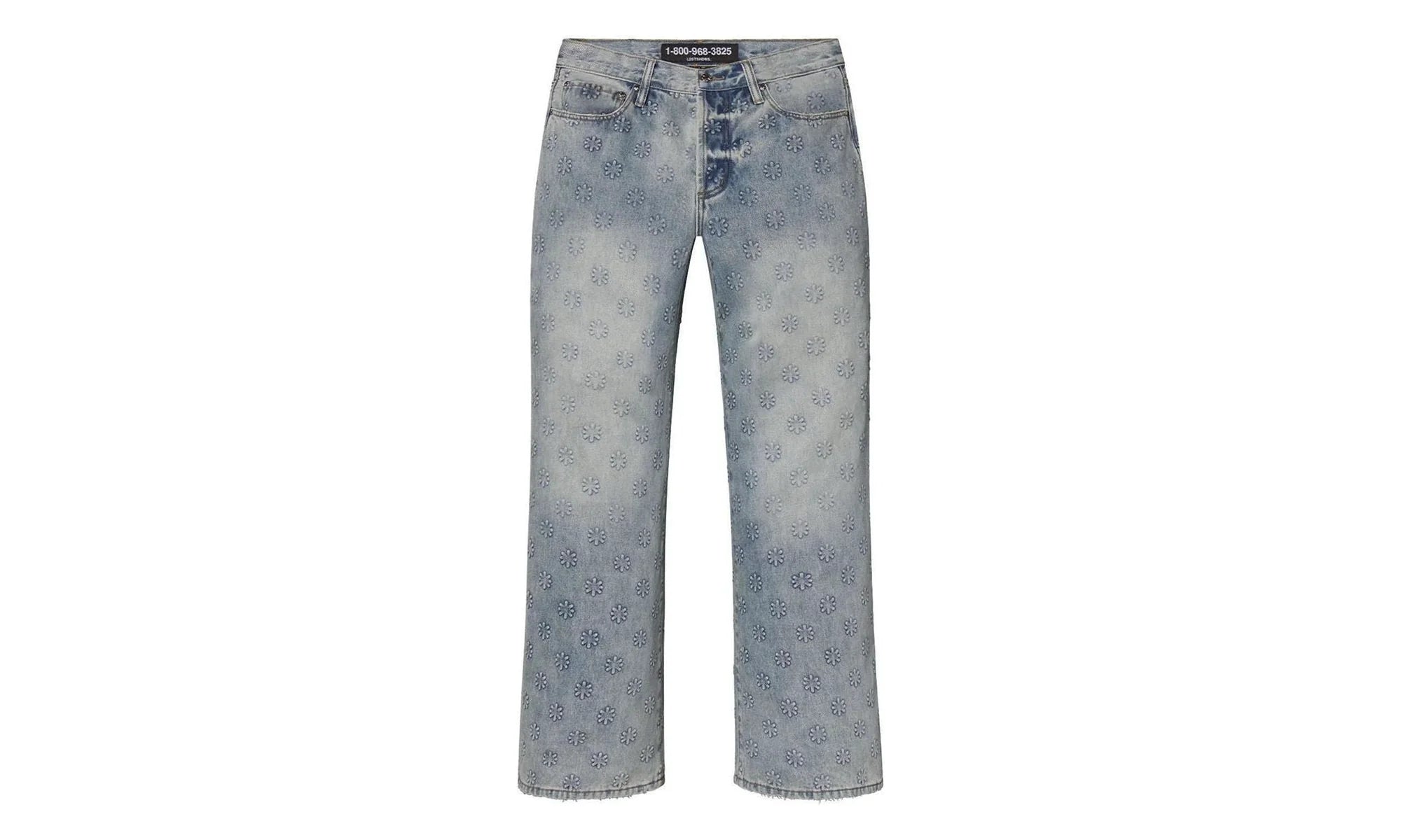 Embossed Denim Pants "Blue" 10031707