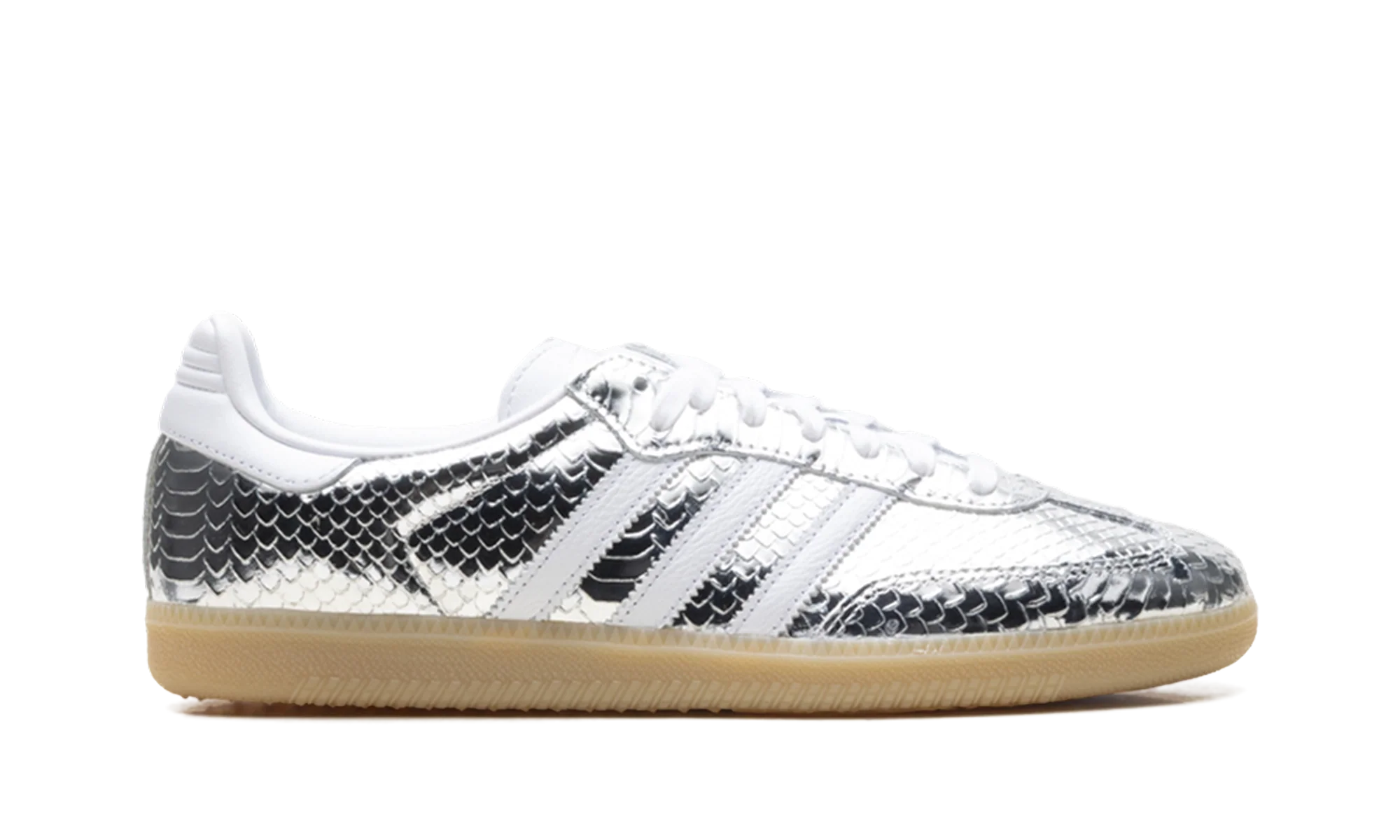 Adidas Samba OG WMNS "Patent Snakeskin Silver Metallic" IH9016
