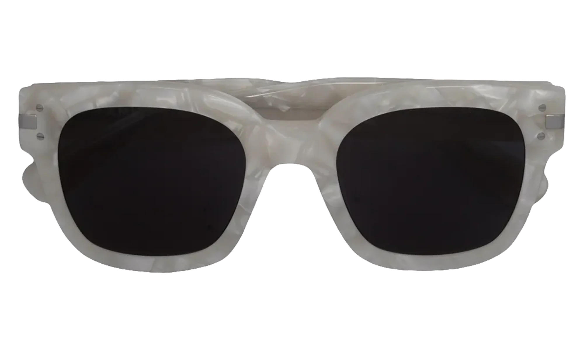 Classic Logo Sunglasses "White / Black / Silver" XA41763AC WBS