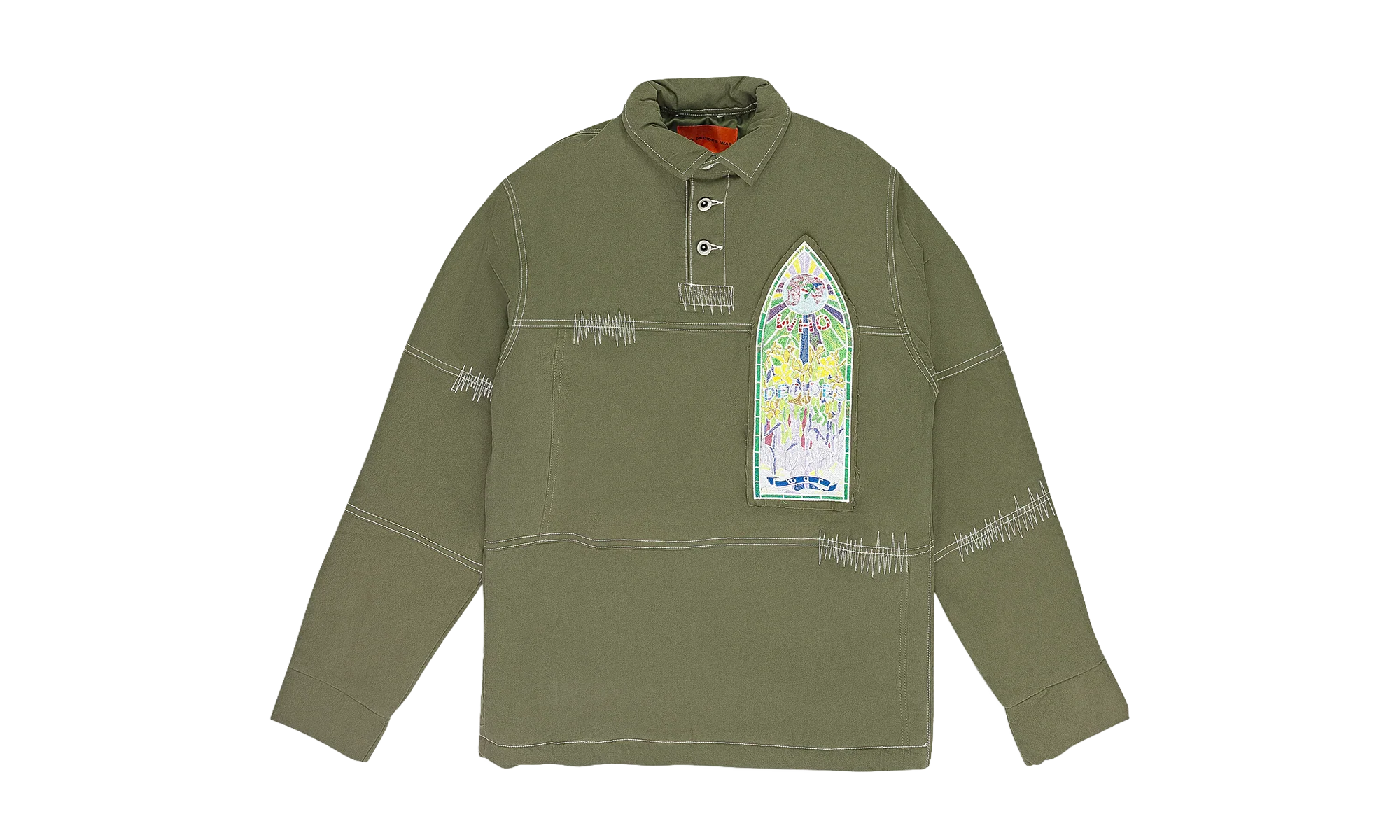 OVERSIZED RUGBY BUTTON-DOWN SHIRT "Green" 1111270011