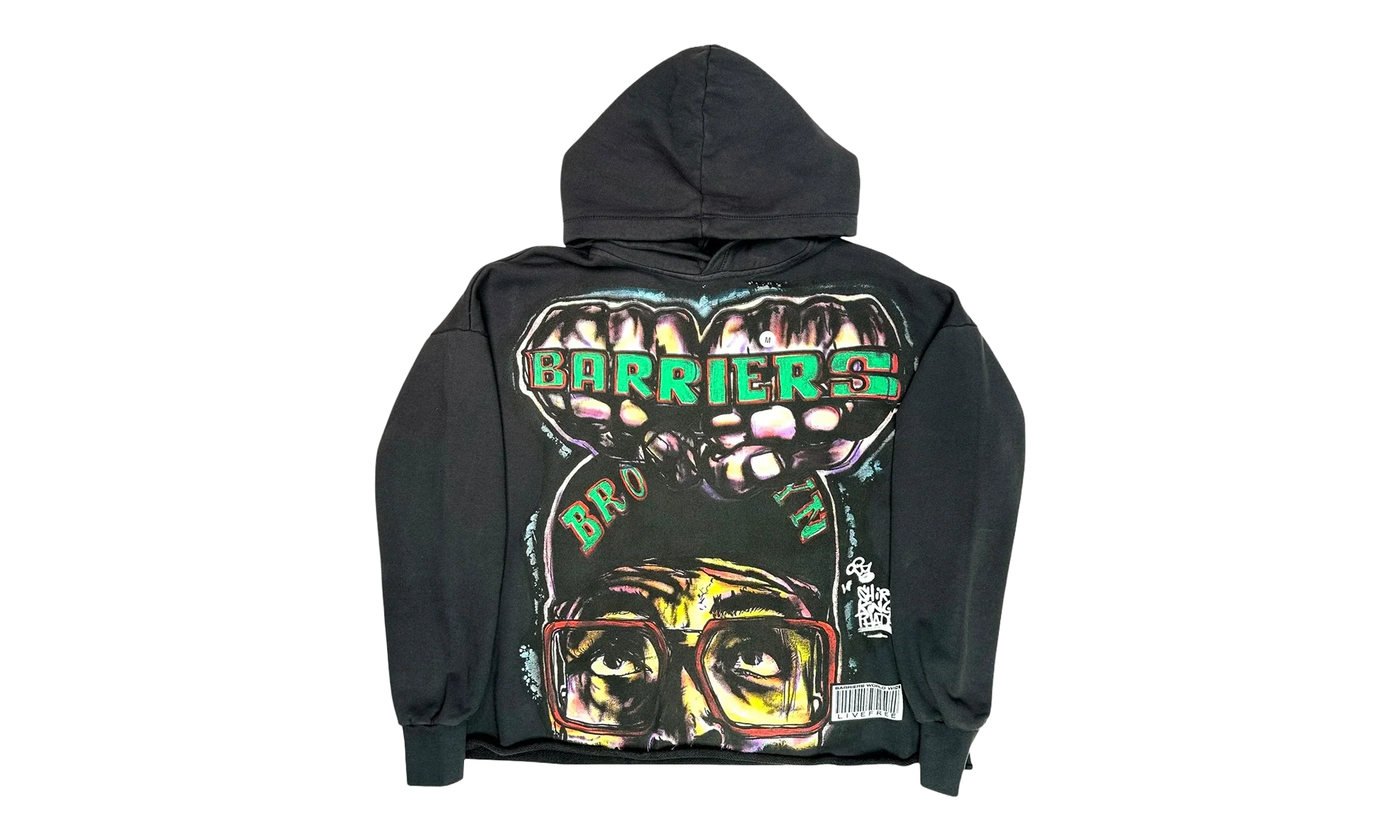 King Phade X Spike Lee Hoodie "Black / Multicolor" BAR04