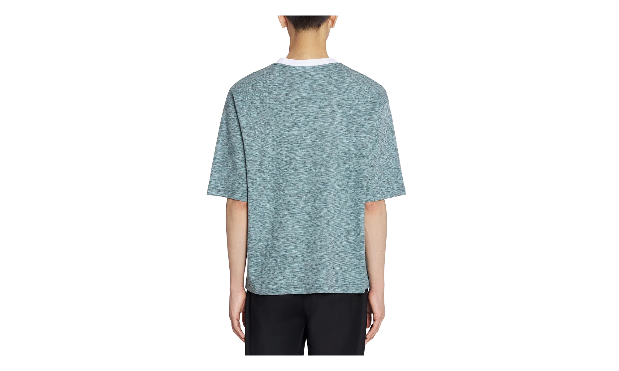 KNIT T-SHIRT "BLUE CHINÉ" RM TS0026 J098 P24 474