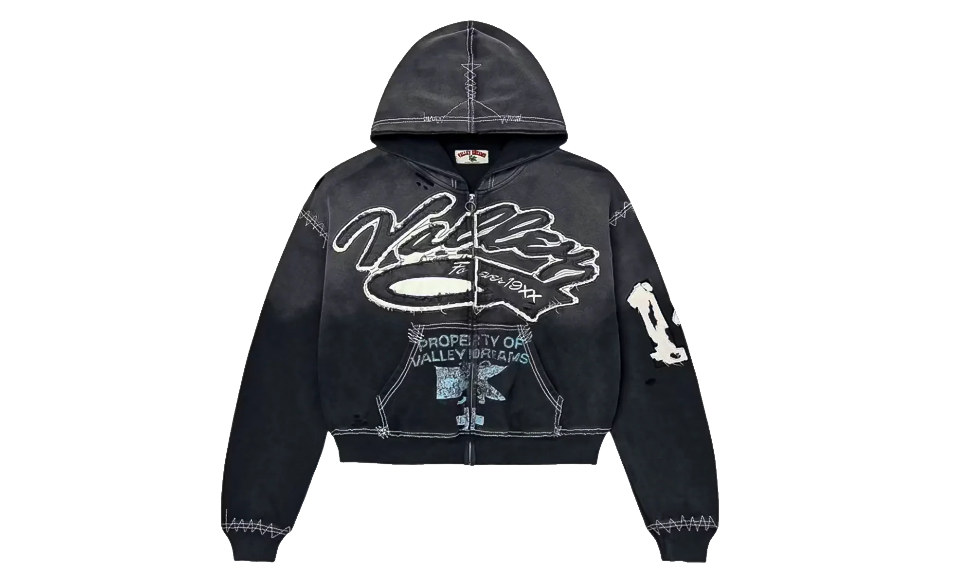 Religion Zip-Up Hoodie "Black" VAL156