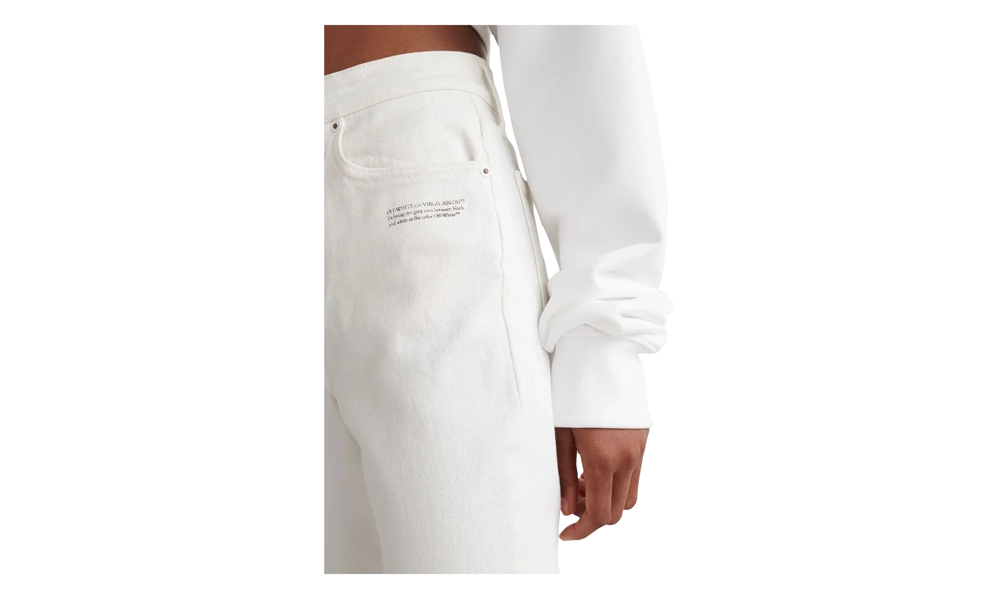 Corporate Skinny Jeans WMNS "White" OWYA003C99DEN0050110