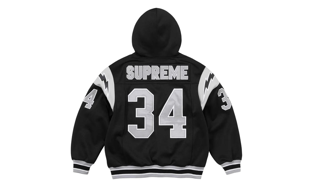 Football Zip Up Hoodie "Black" SU26880