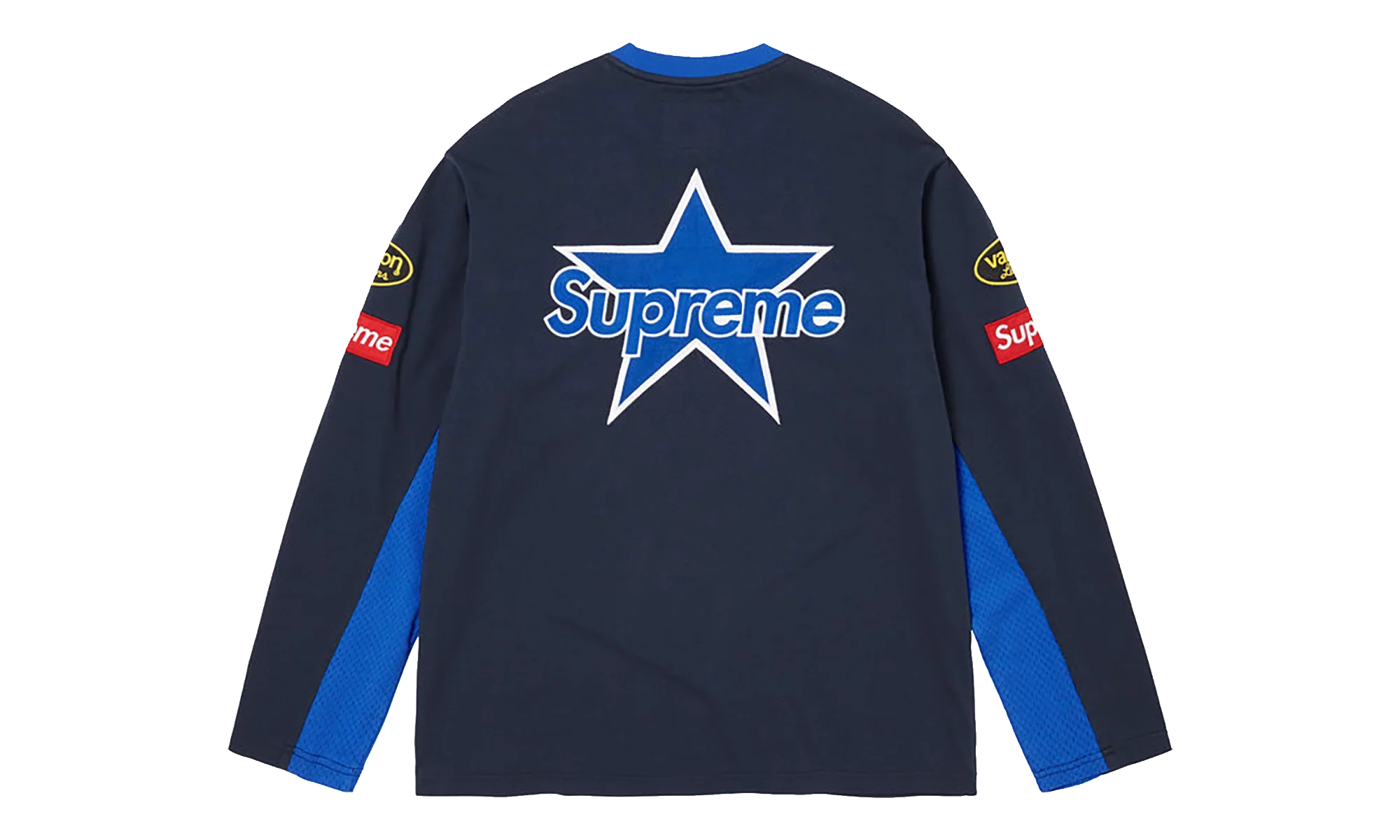 Vanson Leathers® L/S Top "SS26 - Navy" SU27020