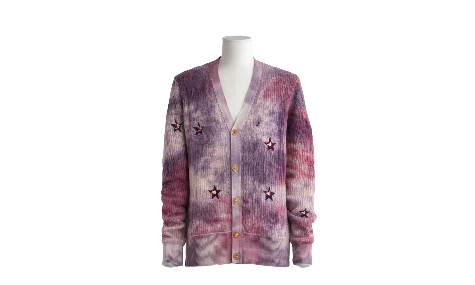 Tie Dye Stars Cardigan Sweater "Multi-Color" Y0W05279CC MUL