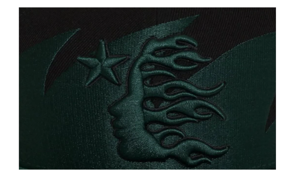 Sharkteeth Snapback Hat "Black / Green" HSR213
