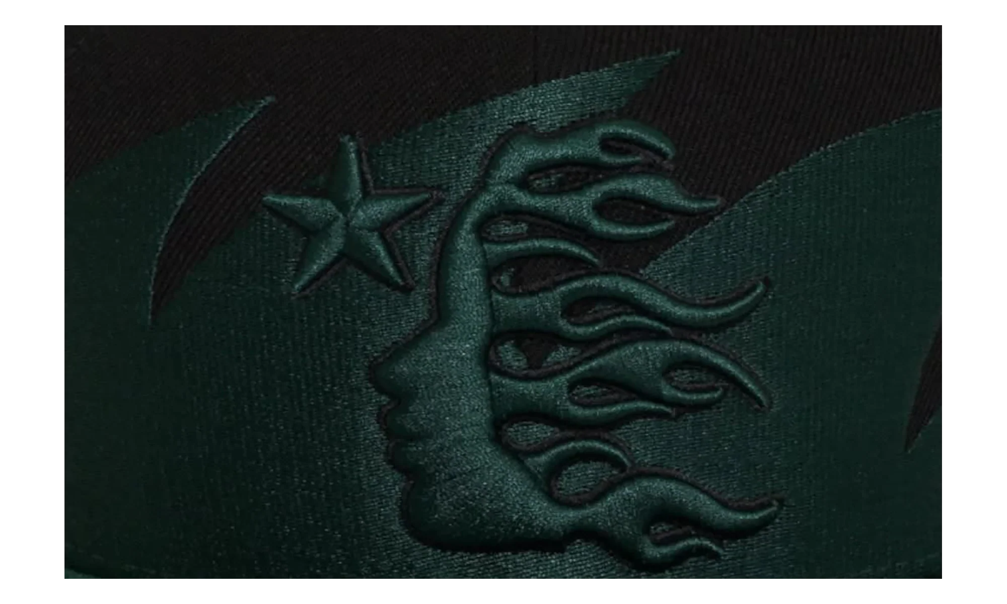 Sharkteeth Snapback Hat "Black / Green" HSR213