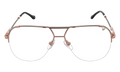 Blanco Half Rim 24KT Two-Tone "Rose / White Gold / Smoke Gradient Photochromatic" HRBA2 0010 2D4