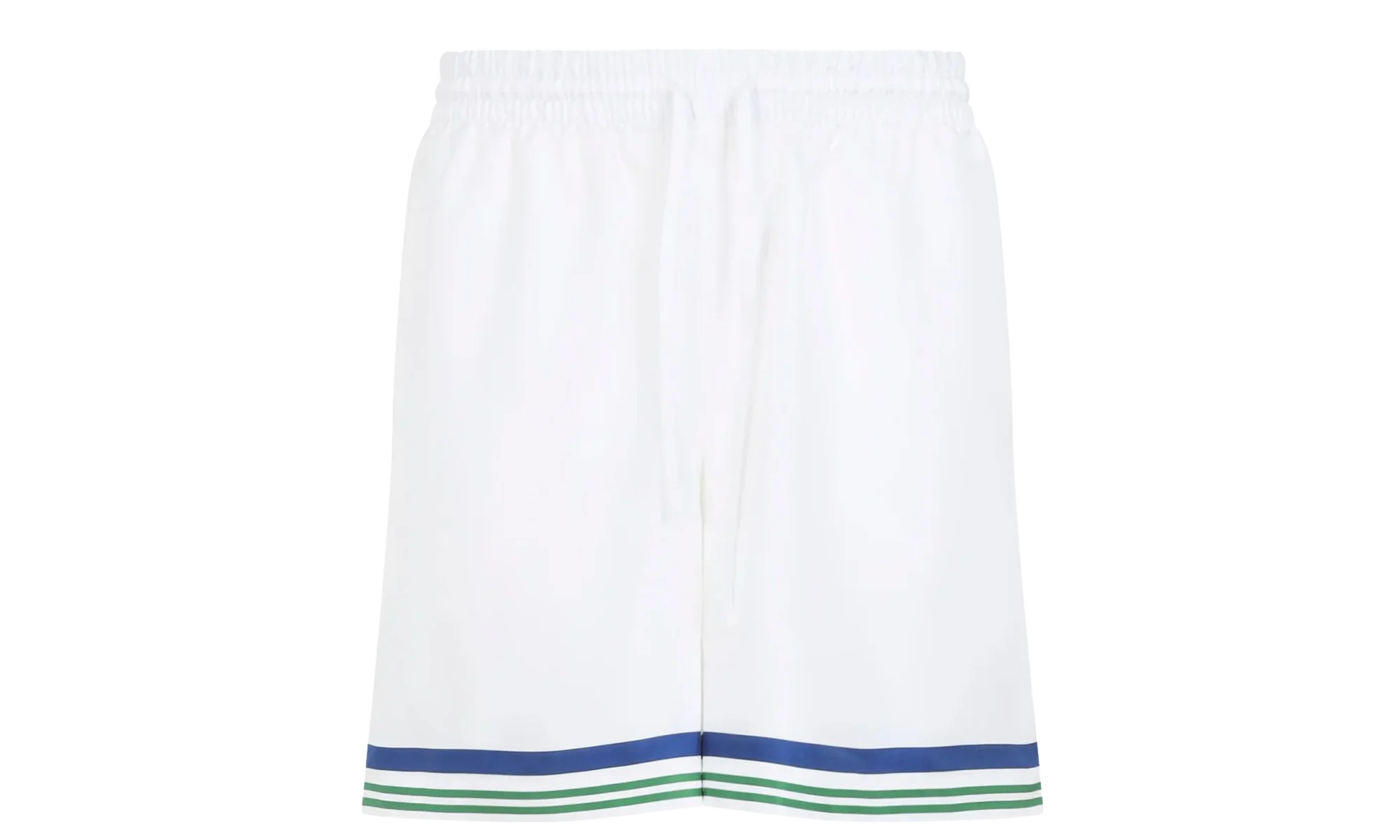 Tennis Club Icon Silk Twill Shorts "White" M AW25 TR 012 01