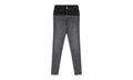 Contrast Leather Skinny Jeans Wmns "Grey" PS22WDS071_BLUE