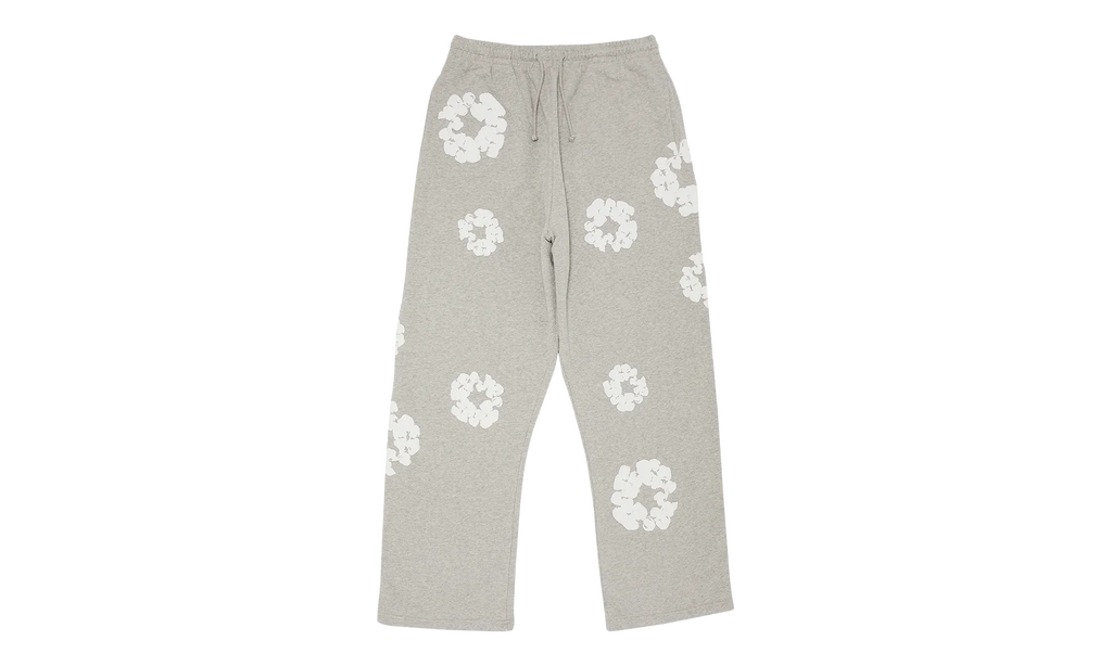 Cotton Wreath Open Hem Sweatpants "Grey" DT415