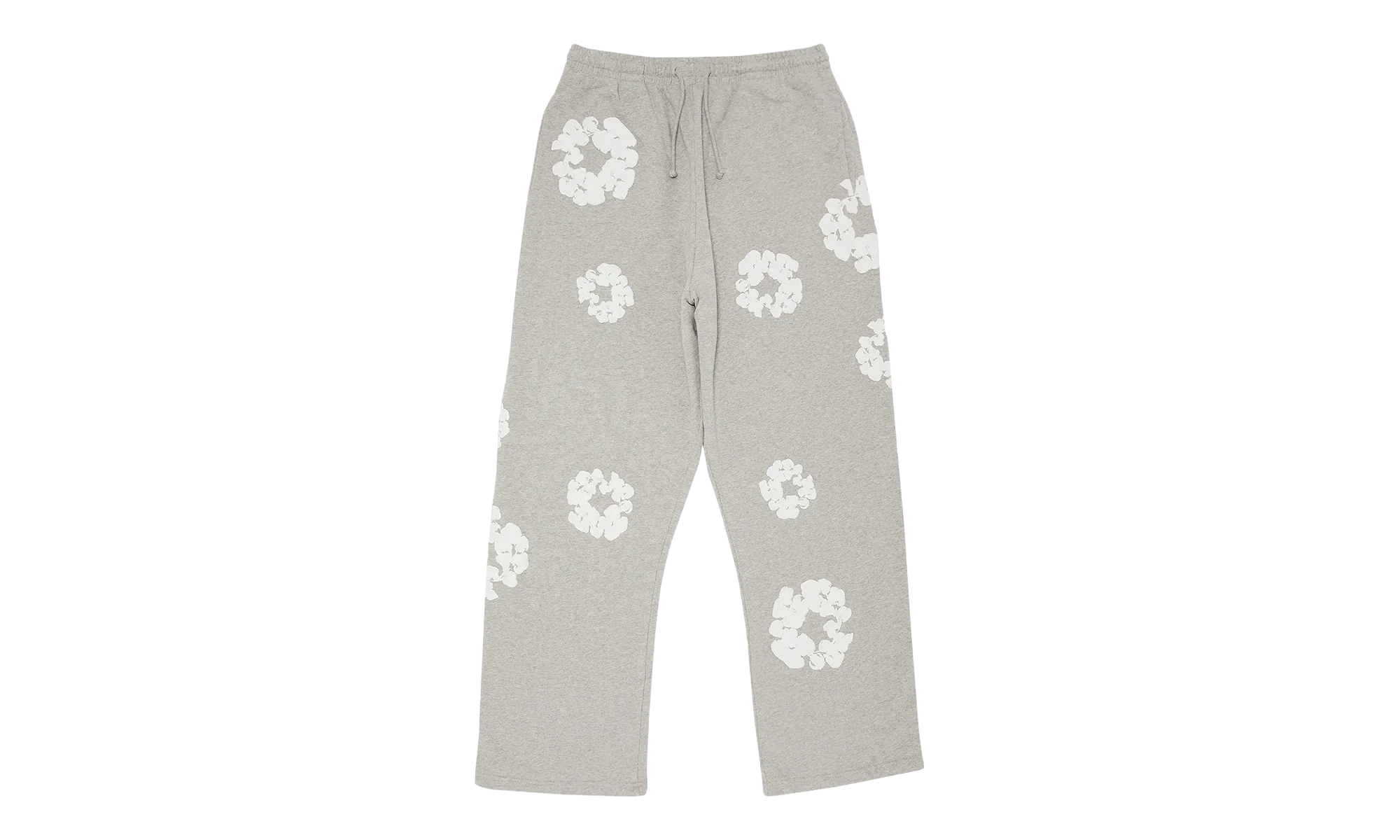Cotton Wreath Open Hem Sweatpants "Grey" DT415