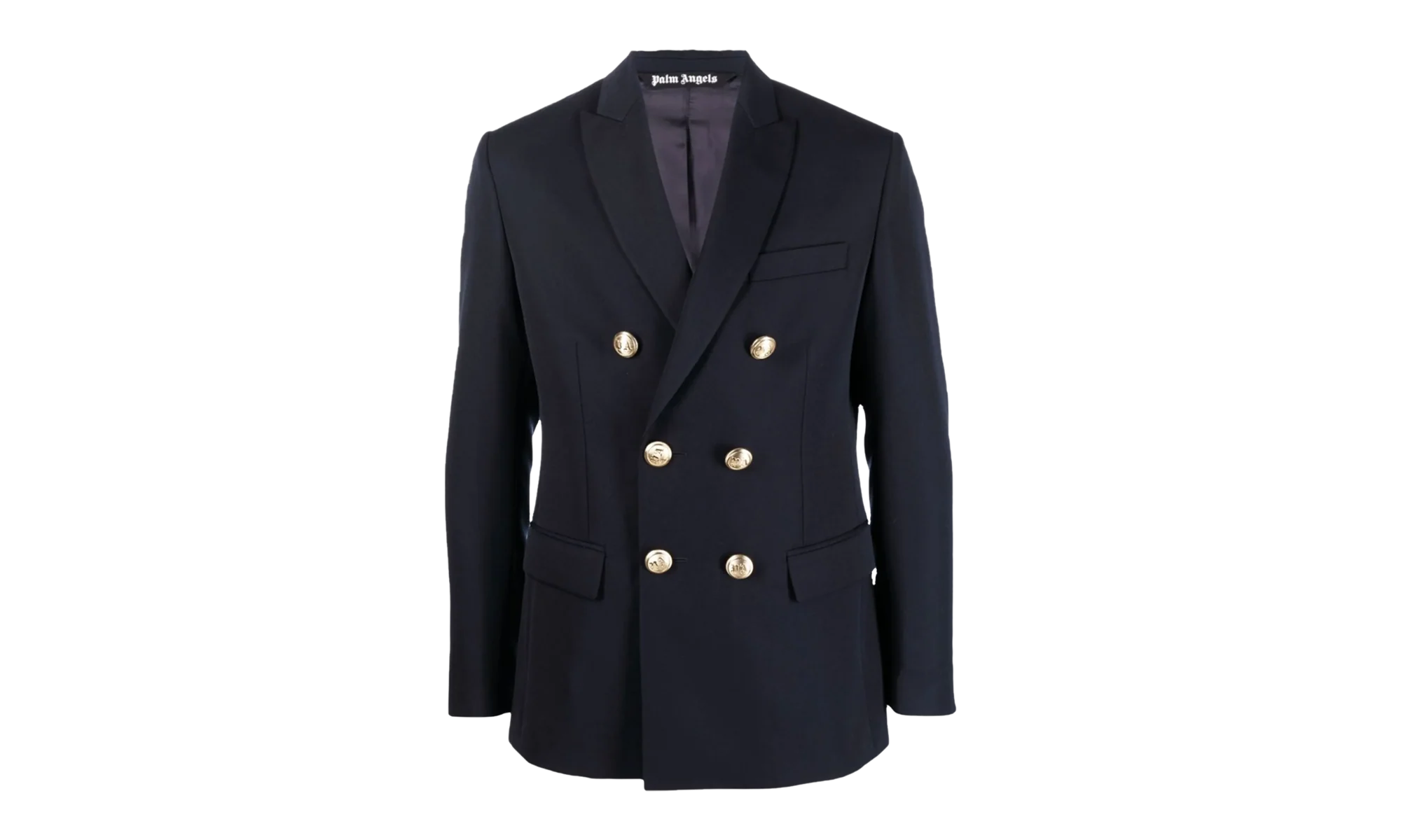 Embroidered Double Breasted Blazer "Navy" PMEN023S22FAB0014676