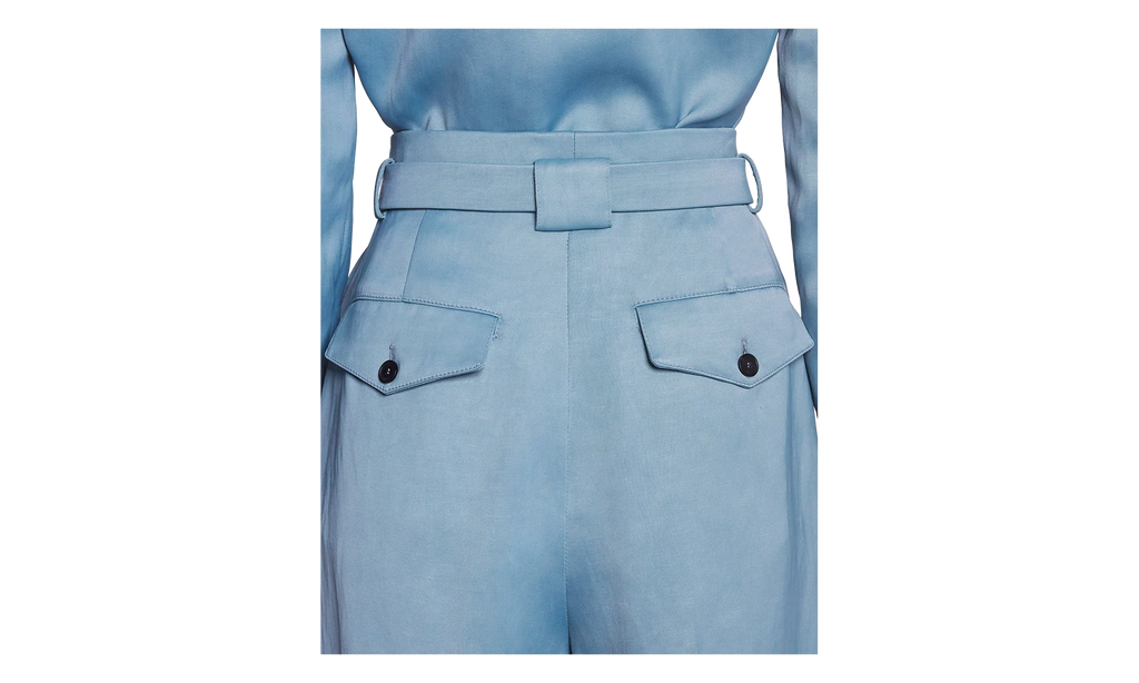 WIDE-LEG TAILORED TROUSERS "SKY BLUE" RW TR0003 5924 E24 165