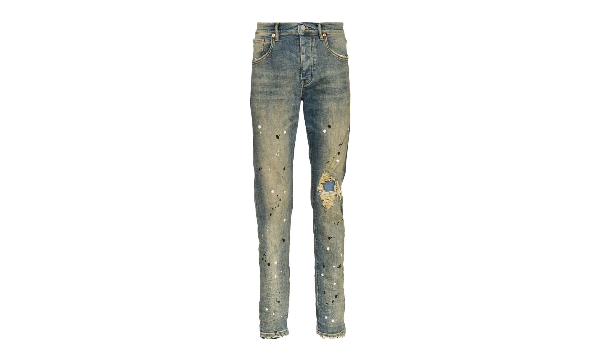 Slim Fit Jeans Low Rise With Slim Leg "Mid Indigo" P002 MID