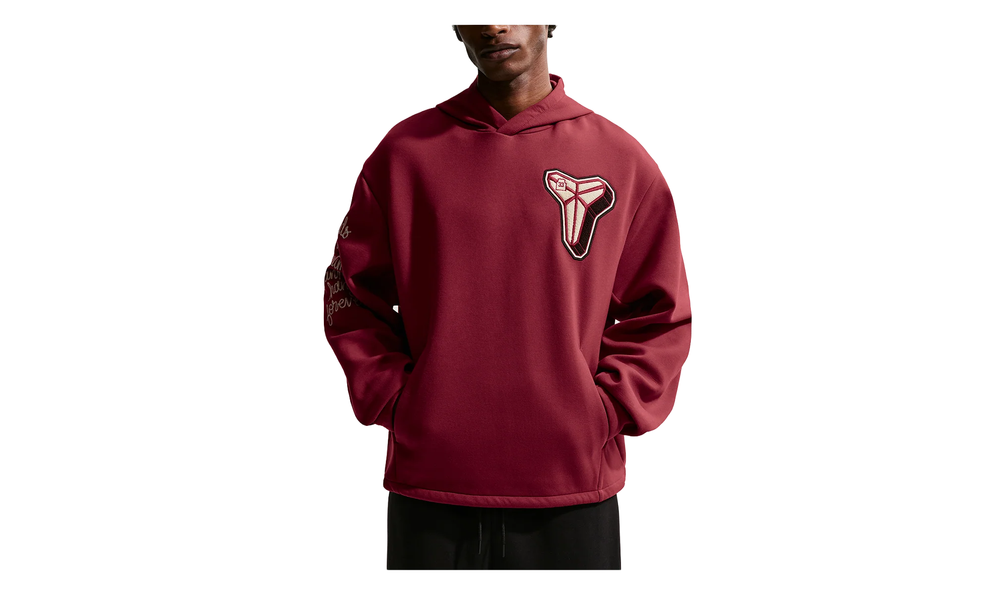 Kobe Dri-FIT Fleece Pullover Basketball Hoodie "Recycled Materials - Team Red / Coconut Milk" IO9563 677