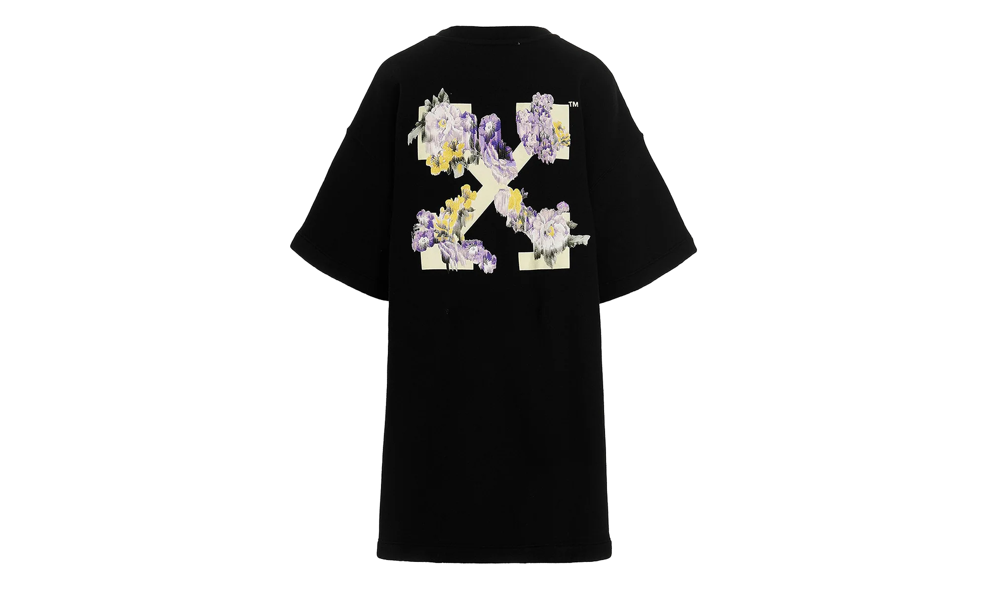 Flower Arrow Snap Tee Sweater Dress WMNS "Black" OWDB335F22JER0014084