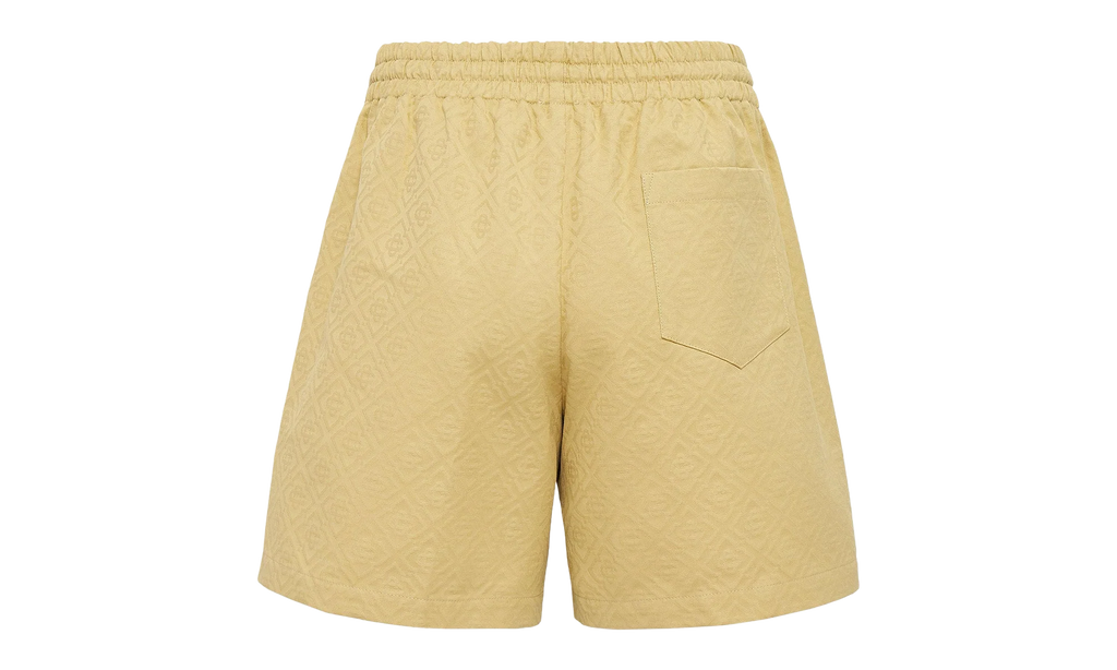 Drawstring Monogram Shorts "Yellow" MPF25 TR 287 01