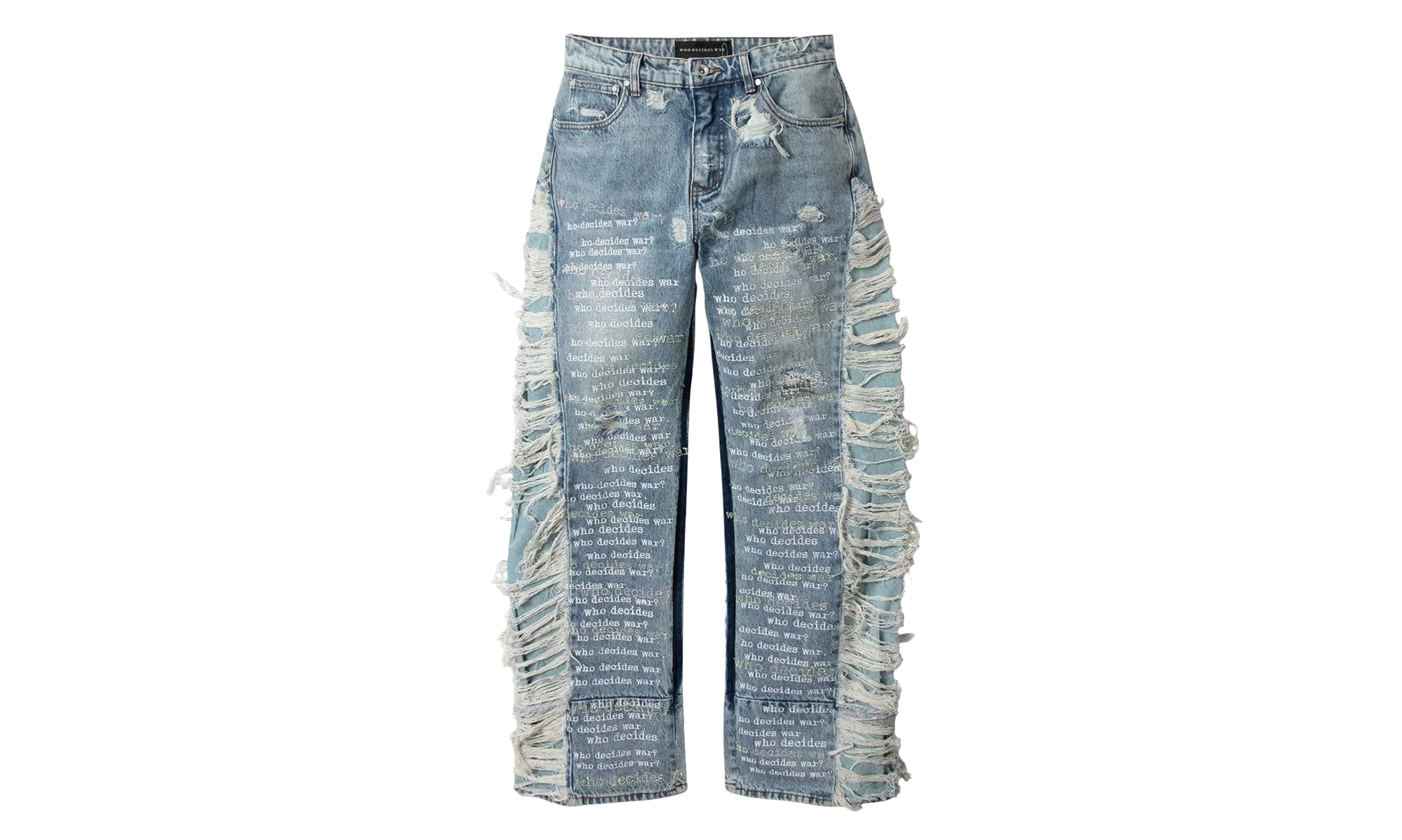 Ultra Flare Scripture Denim Jeans "Blue" EBGLDWUV