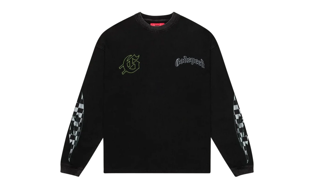 Crash Out L/S T-shirt "Black Wash" 36R39BBC