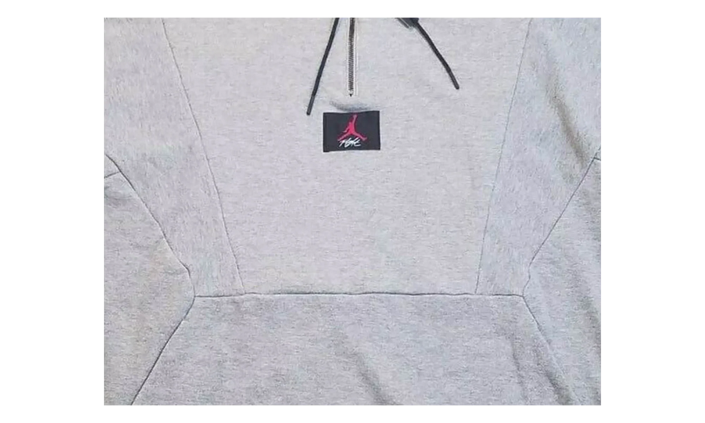Jordan Jumpman Flight Loop 1/4 Zip Pullover Sweater "Grey / Black" AV2292 091
