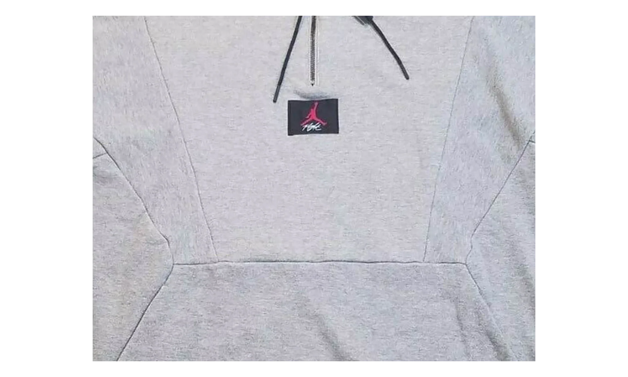 Jordan Jumpman Flight Loop 1/4 Zip Pullover Sweater "Grey / Black" AV2292 091