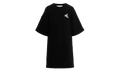 Flower Arrow Snap Tee Sweater Dress WMNS "Black" OWDB335F22JER0014084