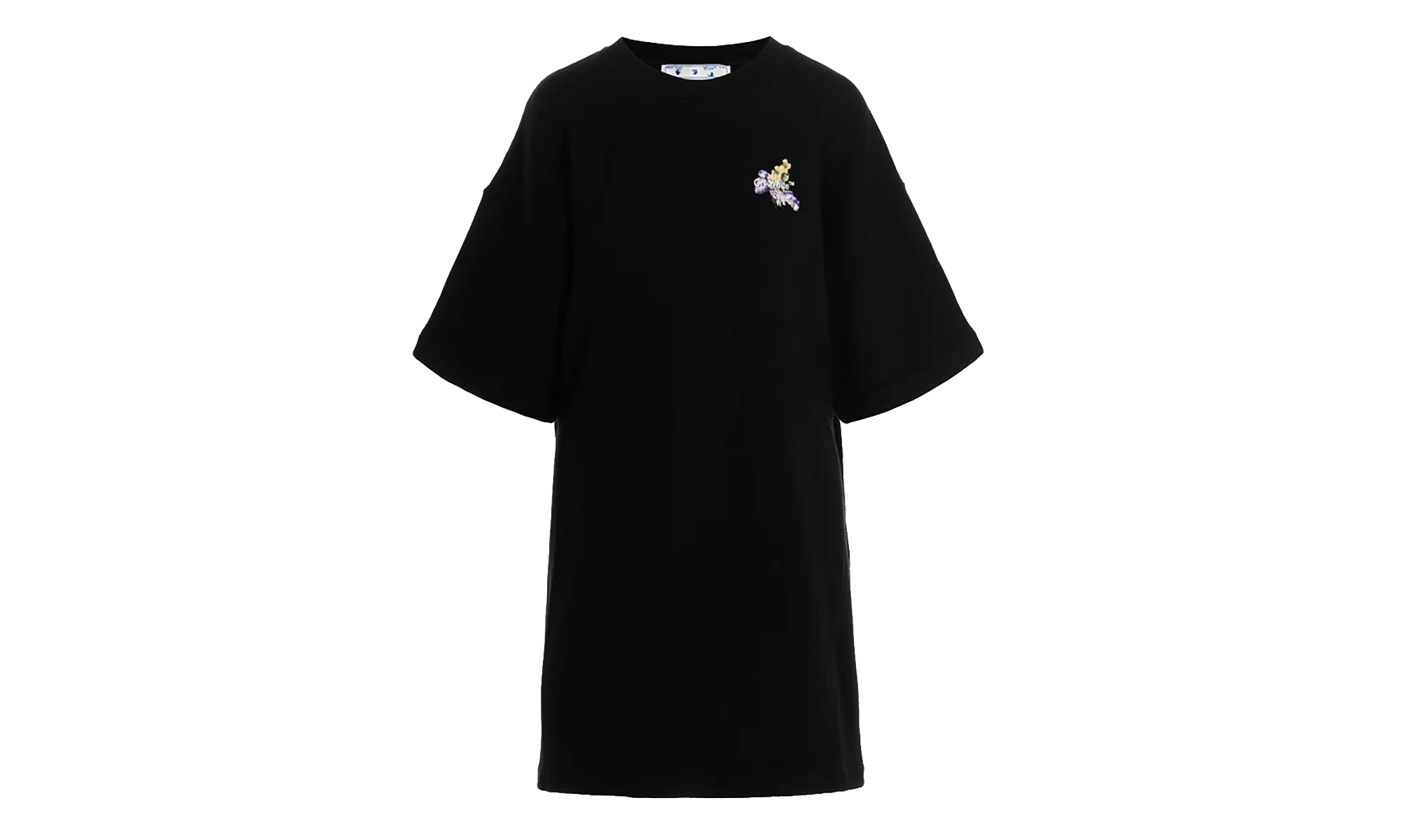 Flower Arrow Snap Tee Sweater Dress WMNS "Black" OWDB335F22JER0014084