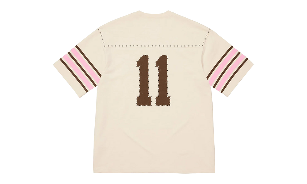 Studded S/S Football Top "SS26 - Cream" SU27034