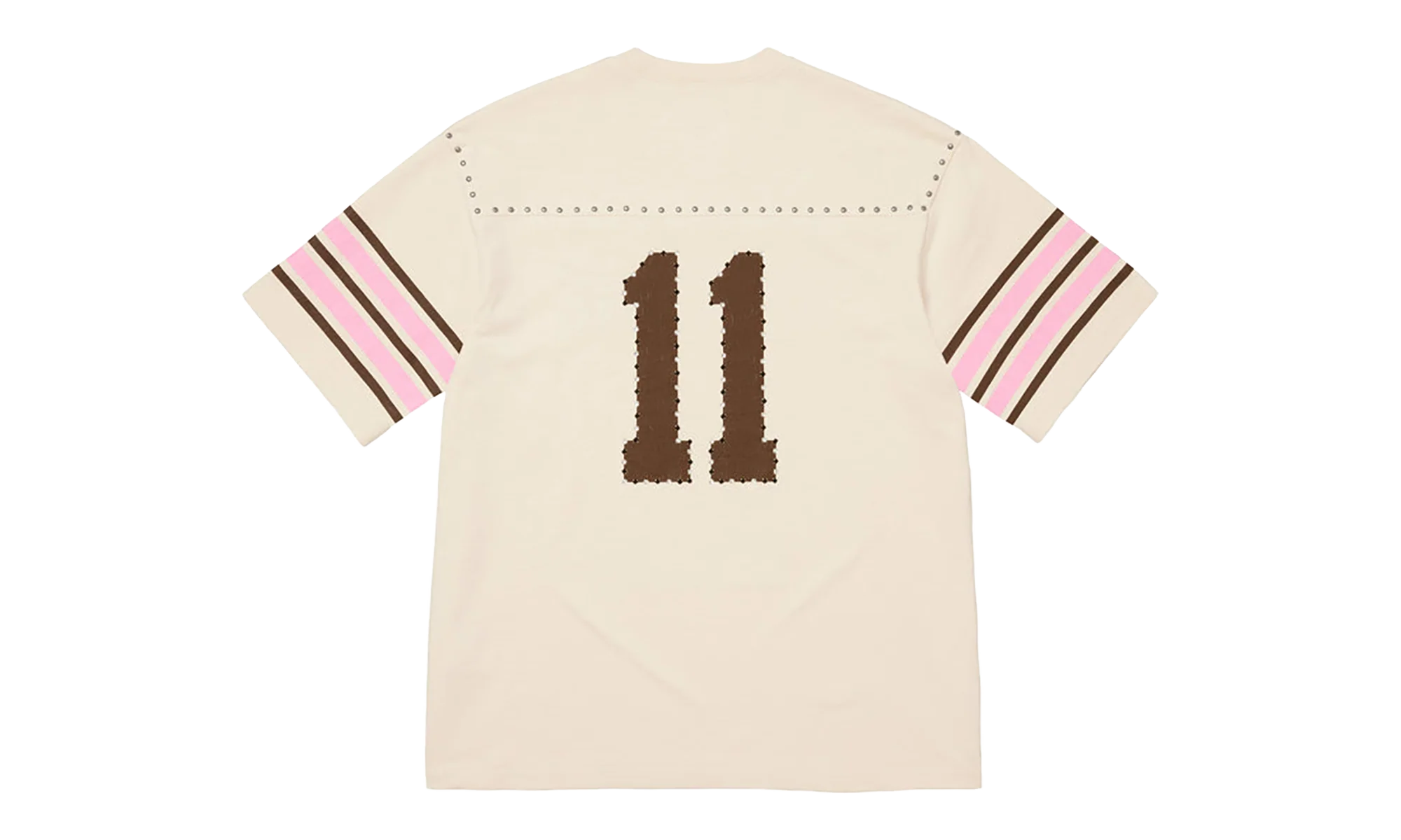 Studded S/S Football Top "SS26 - Cream" SU27034